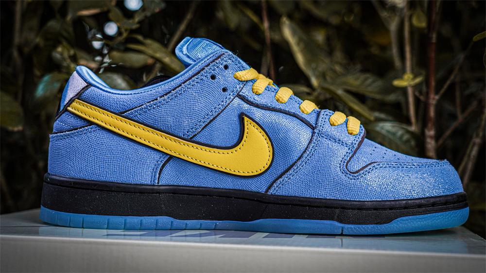 PK GOD The Powerpuff Girls x Nike Dunk SB Low Light Blue RETAIL MATERIALS READY TO SHIP